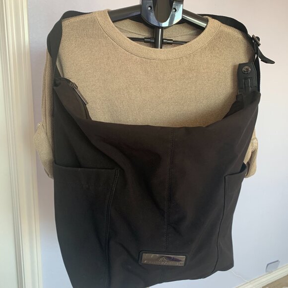 Adidas by Stella McCartney Black Shoulder Tote Gym Duffel Bag Travel Pockets Zip - Picture 10 of 11